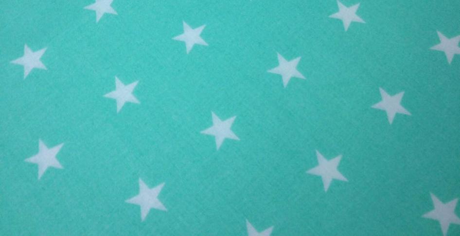 Звезды мятно-белые Хлопок